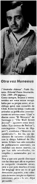 Otra vez Huneeus