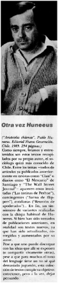 Otra vez Huneeus