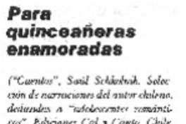 Para quinceañeras enamoradas