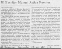 El escritor Manuel Astica Fuentes