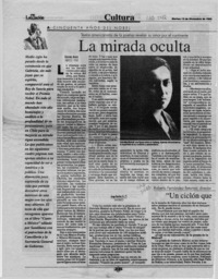 La mirada oculta  [artículo] Gabriela Mistral.