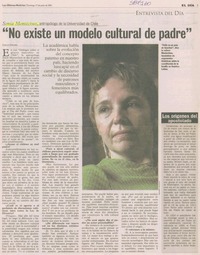 "No exite un modelo cultural de padre"