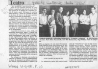 Arriba el telón  [artículo] Yolanda Montecinos.