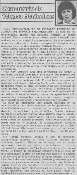 "Los inconvenientes de instalar fábricas de comida en barrios residenciales"