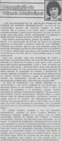 "Los inconvenientes de instalar fábricas de comida en barrios residenciales"