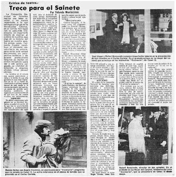 Trece para Sainete
