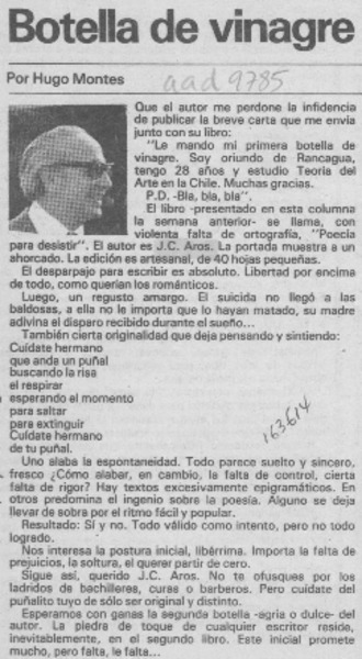 Botella de vinagre