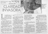 Claridad invasora  [artículo] R. A. G.