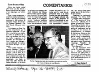 Comentarios  [artículo] Hugo Montes.