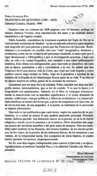 Francisco de Quevedo (1580-1645)  [artículo] Hugo Montes