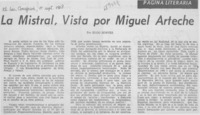 La Mistral, vista por Miguel Arteche