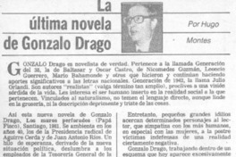 La última novela de Gonzalo Drago.