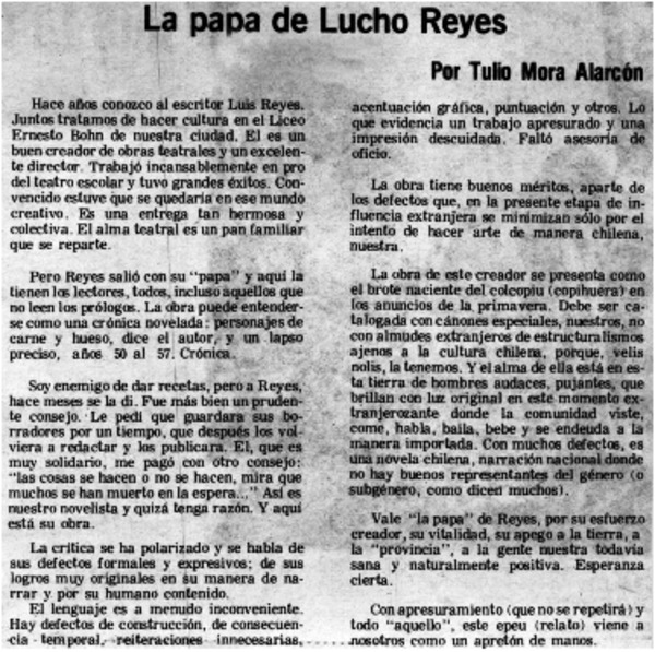 La papa de Lucho Reyes
