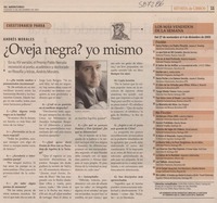 ¿Oveja negra? yo mismo