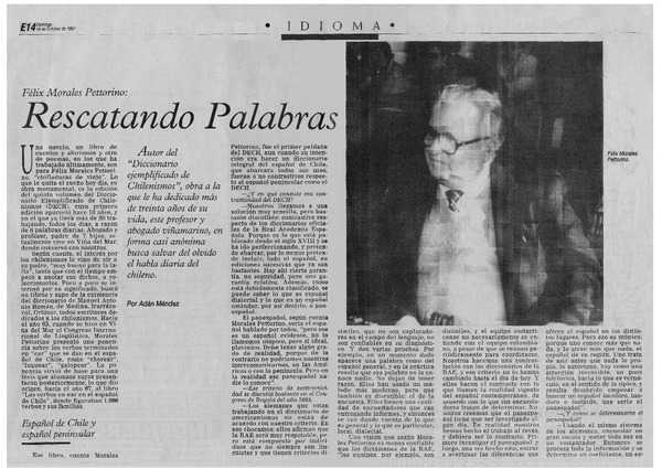 Rescatando palabras