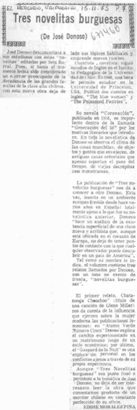 Tres novelistas burguesas