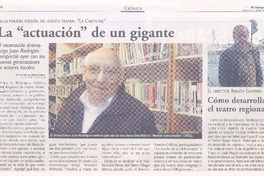 La "actuación" de un gigante