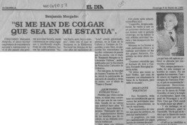 "Si me han de colgar que sea en mi estatua"  [artículo] Fernando Rojas Clavería.