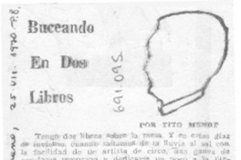 Buceando en dos libros
