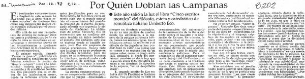 Por quién doblan las campanas