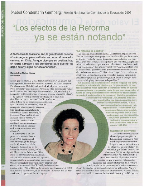 "Los efectos de la Reforma ya se están notando"