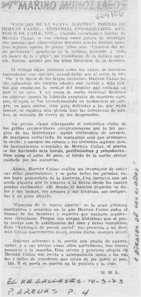 Canción de la nueva alegría