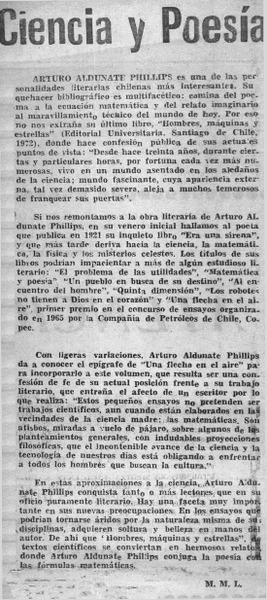 Ciencia y poesía