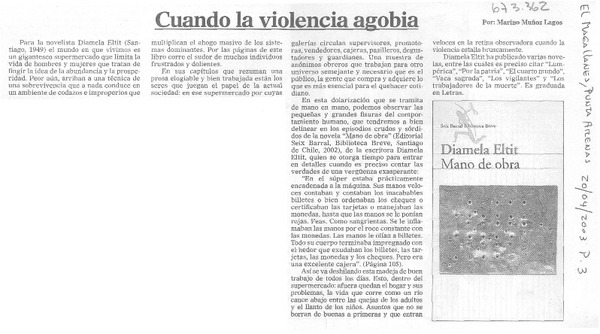 Cuando la violencia agobia