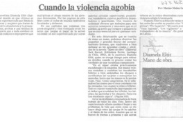 Cuando la violencia agobia