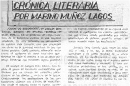 Cuentos escogidos  [artículo] Marino Muñoz Lagos.