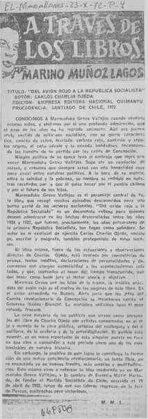 Del avión rojo a la república socialista
