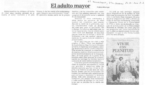 El adulto mayor