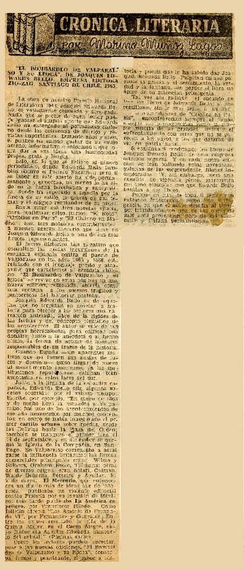 El bombardeo de Valparaíso y su época  [artículo] Marino Muñoz Lagos.