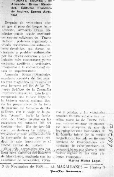 Fuerte Bulnes.  [artículo]