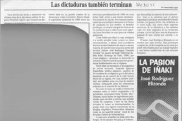 Las dicataduras tambián terminan  [artículo] Marino Muñoz Lagos.