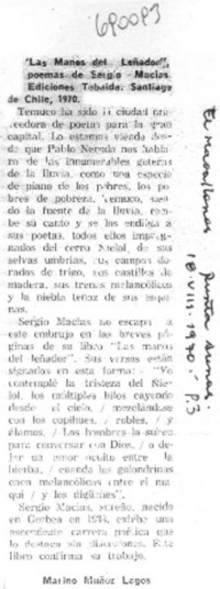 Las manos del leñador"