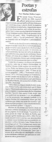 Poetas y estrofas