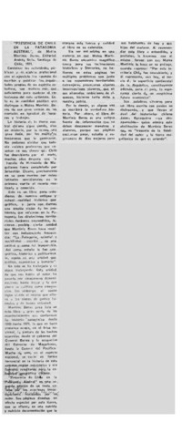 Presencia de Chile en la Patagonia Austral