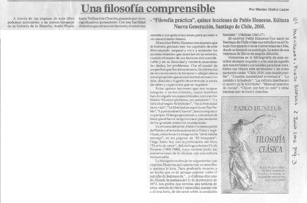 Una filosofía comprensible