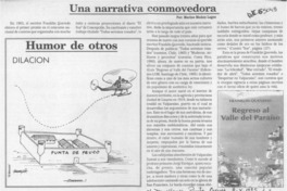 Una narrativa conmovedora  [artículo] Marino Muñoz Lagos.