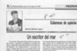 Un escritor del mar  [artículo] Marino Muñoz Lagos.