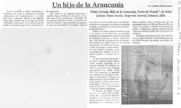 Un hijo de la Araucanía