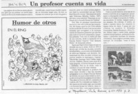 Un profesor cuenta su vida  [artículo] Marino Muñoz Lagos.