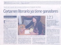 Certamen literario ya tiene ganadores