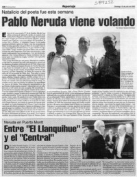 Pablo Neruda viene volando