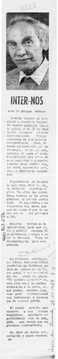 Inter - Nos  [artículo] Enrique Neiman.