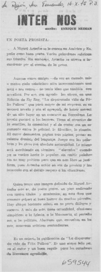 Un poeta prosista