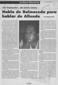 Hablar de Balmaceda para hablar de Allende