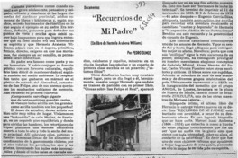 "Recuerdos de mi padre"  [artículo] Pedro Olmos.