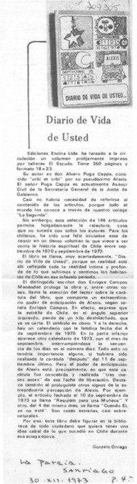Diario de vida de usted